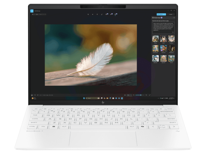 HP OmniBook 7 Aero 13 — Silver view 2